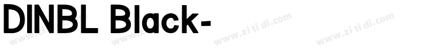 DINBL Black字体转换 DINBL Black字体转换